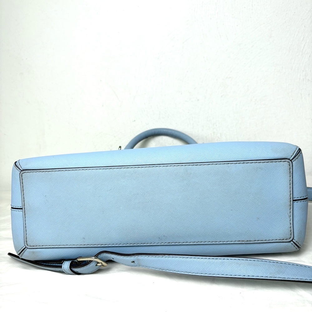 KATE SPADE Cove Street Provence Satchel Crossbody Arctic Blue Saffiano Leather - Picture 6 of 16
